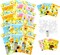 TINYMILLS Bumble Bees Honeybees Coloring Book and Crayon Set for Kids Party Favors with 12 Coloring Books and 48 Crayons